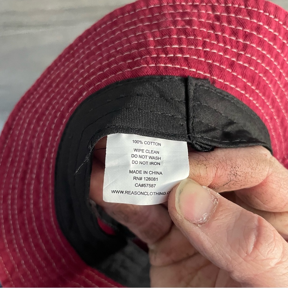 Red Bucket Hat - Picture 4 of 4